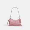 Coach Outlet Teri Mini Crossbody Bag In Signature Canvas In Pink