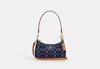 Coach Outlet Teri Mini Crossbody Bag In Signature Denim In Blue