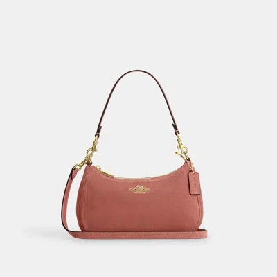Coach Outlet Teri Shoulder Bag In Gold/blush Pink