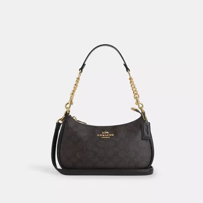 Coach Outlet Teri Shoulder Bag In Signature Canvas In Multi