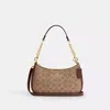 Coach Outlet Teri Shoulder Bag In Signature Canvas In Sand