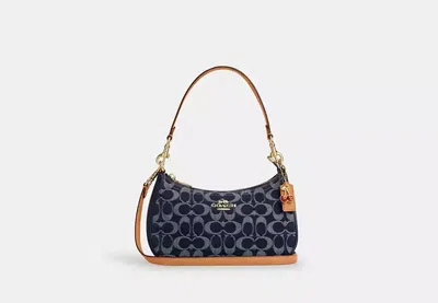 Coach Outlet Teri Shoulder Bag In Signature Denim In Blue