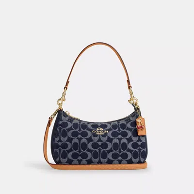 Coach Outlet Teri Shoulder Bag In Signature Denim In Multi
