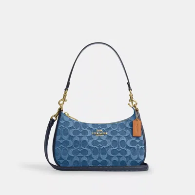 Coach Outlet Teri Shoulder Bag In Signature Denim In Multi