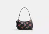 Coach Outlet Teri Shoulder Bag With Heart Bolt Print In Black