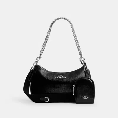 Coach Outlet Teri Shoulder Bag With Pouch In Silver