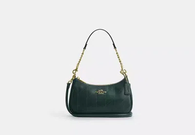 Coach Outlet Teri Shoulder Bag With Quilting In Green