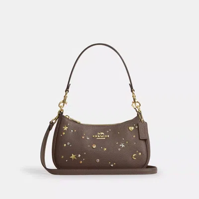 Coach Outlet Teri Shoulder Bag With Rivets In Multi