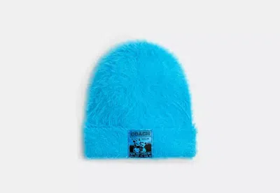 Coach Outlet The Lil Nas X Drop Beanie In Blue