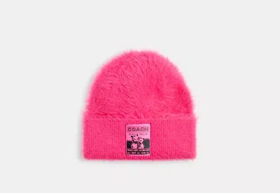 Coach Outlet The Lil Nas X Drop Beanie In Pink