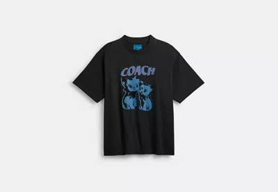 Coach Outlet The Lil Nas X Drop Cats Relaxed T-shirt In Black
