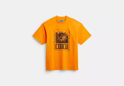 Coach Outlet The Lil Nas X Drop Sun T-shirt In Orange