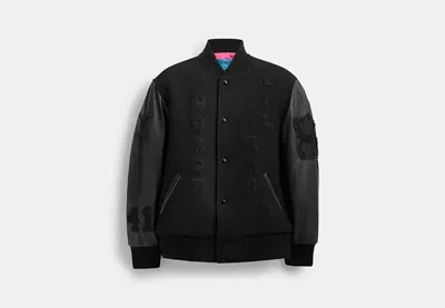 Coach Outlet The Lil Nas X Drop Varsity Jacket In Black