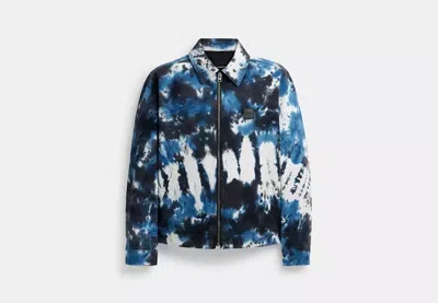 Coach Outlet Tie Dye Lightweight Jacket In Regenerative Cotton In Blue