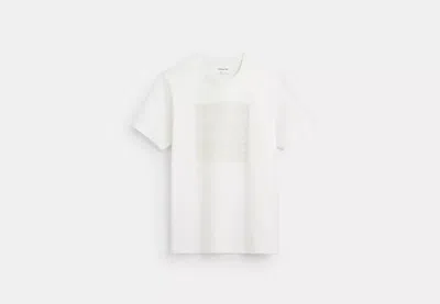 Coach Outlet Tonal Signature T-shirt In Organic Cotton In White