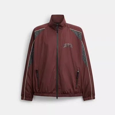 Coach Outlet Track Jacket In Burgundy