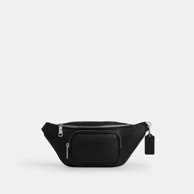 Coach Outlet Travis Belt Bag 30 In Silver/black
