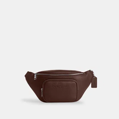 Coach Outlet Travis Belt Bag 35 In Silver/maple