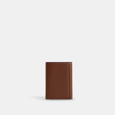 Coach Outlet Trifold Wallet In Brown