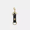 Coach Outlet Trigger Snap Bag Charm In Black