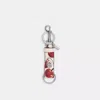 Coach Outlet Trigger Snap Bag Charm With Cherry Print In Multi