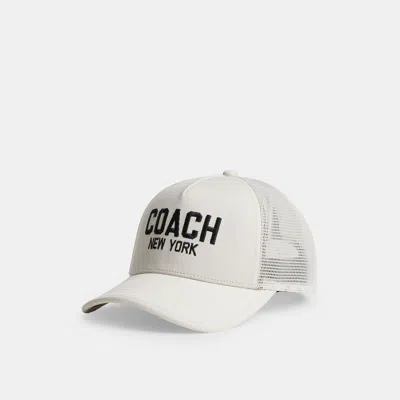 Coach Outlet Trucker Hat In Chalk