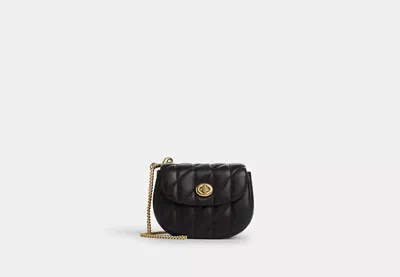 Coach Outlet Turnlock Card Case In Black