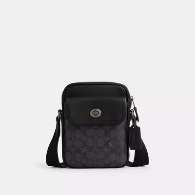 Coach Outlet Turnlock Crossbody Bag In Signature Canvas