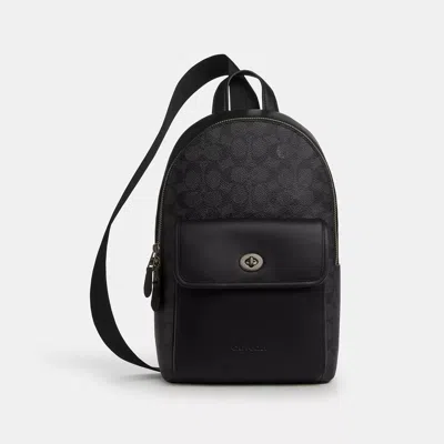 Coach Outlet Turnlock Sling Pack In Signature Canvas