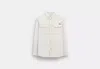 Coach Outlet Twill Overshirt In White