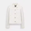 Coach Outlet Twill Utility Jacket In Organic Cotton And Recycled Polyester In White