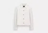 Coach Outlet Twill Utility Jacket In Organic Cotton And Recycled Polyester In White
