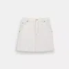 Coach Outlet Twill Utility Skirt In Organic Cotton And Recycled Polyester In White