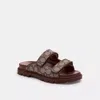 Coach Outlet Two Band Sport Slide In Signature Jacquard
