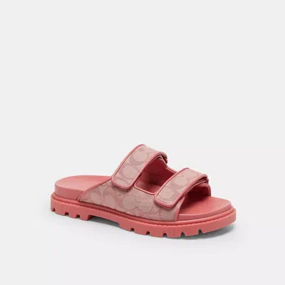 Coach Outlet Two Band Sport Slide In Signature Jacquard