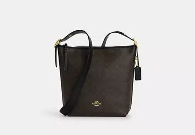 Coach Outlet Val Duffle Bag In Signature Canvas In Beige