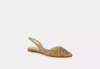 Coach Outlet Valerie Slingback In Signature Canvas In Beige
