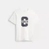 Coach Outlet Varsity Classic T Shirt In Organic Cotton In White