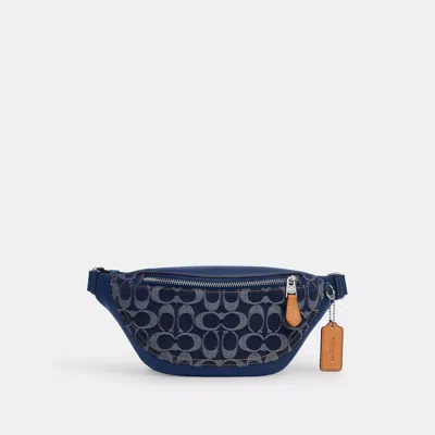 Coach Outlet Warren Mini Belt Bag In Signature Denim In Multi