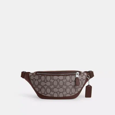 Coach Outlet Warren Mini Belt Bag In Signature Jacquard In Multi