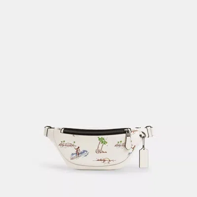 Coach Outlet Warren Mini Belt Bag With Surf Print In Multi