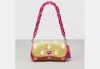 COACH OUTLET WAVY DINKY IN COACHTOPIA LEATHER WITH STRAWBERRY PRINT