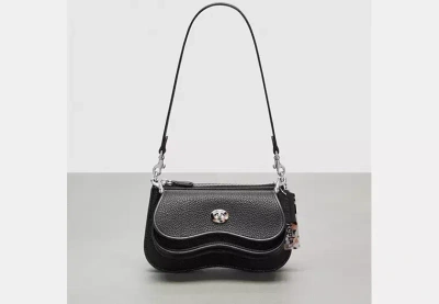 Coach Outlet Wavy Double Pouch Bag In Black