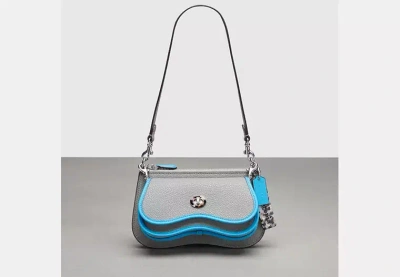Coach Outlet Wavy Double Pouch Bag In Grey