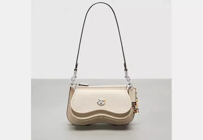 Coach Outlet Wavy Double Pouch Bag In White