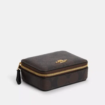 Coach Outlet Weekly Pill Box In Signature Canvas