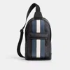 Coach Outlet West Pack In Signature Canvas With Varsity Stripe In Multi