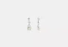 Coach Outlet Wildflower Signature Pearl Statement Drop Earrings In Metallic