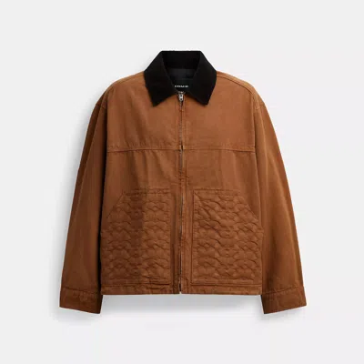 Coach Outlet Work Jacket In Brown