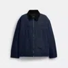Coach Outlet Work Jacket With Quilted Lining In Blue